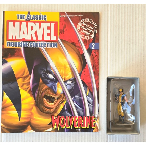 Eaglemoss 1:16 Classic Marvel Figurine w/Book: Wolverine #2 - Picture 1 of 2